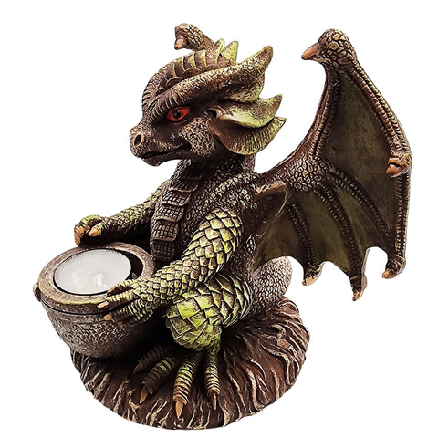 Big Dragon Tealight & Incense Burner – 6 x 6 x 5 Inch