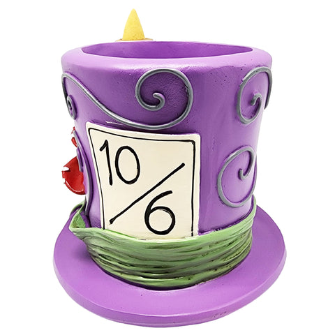 Wonderland Mad Hatter Backflow Incense Burner – 5 x 5 x 4 Inch