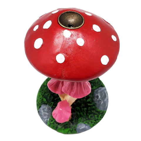 Mushroom Backflow Incense Burner – 4.25 Inch