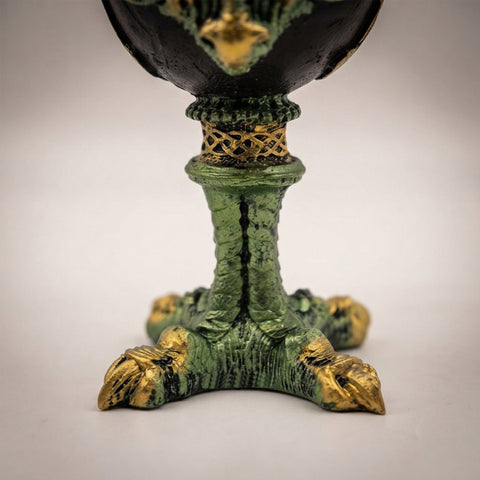 Green Dragon Goblet with Stainless Steel
