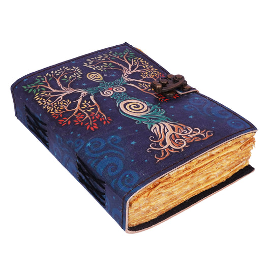 Goddess Soft Leather Tree of Life Journal – 5 x 7 Inch Embossed Writing Notebook