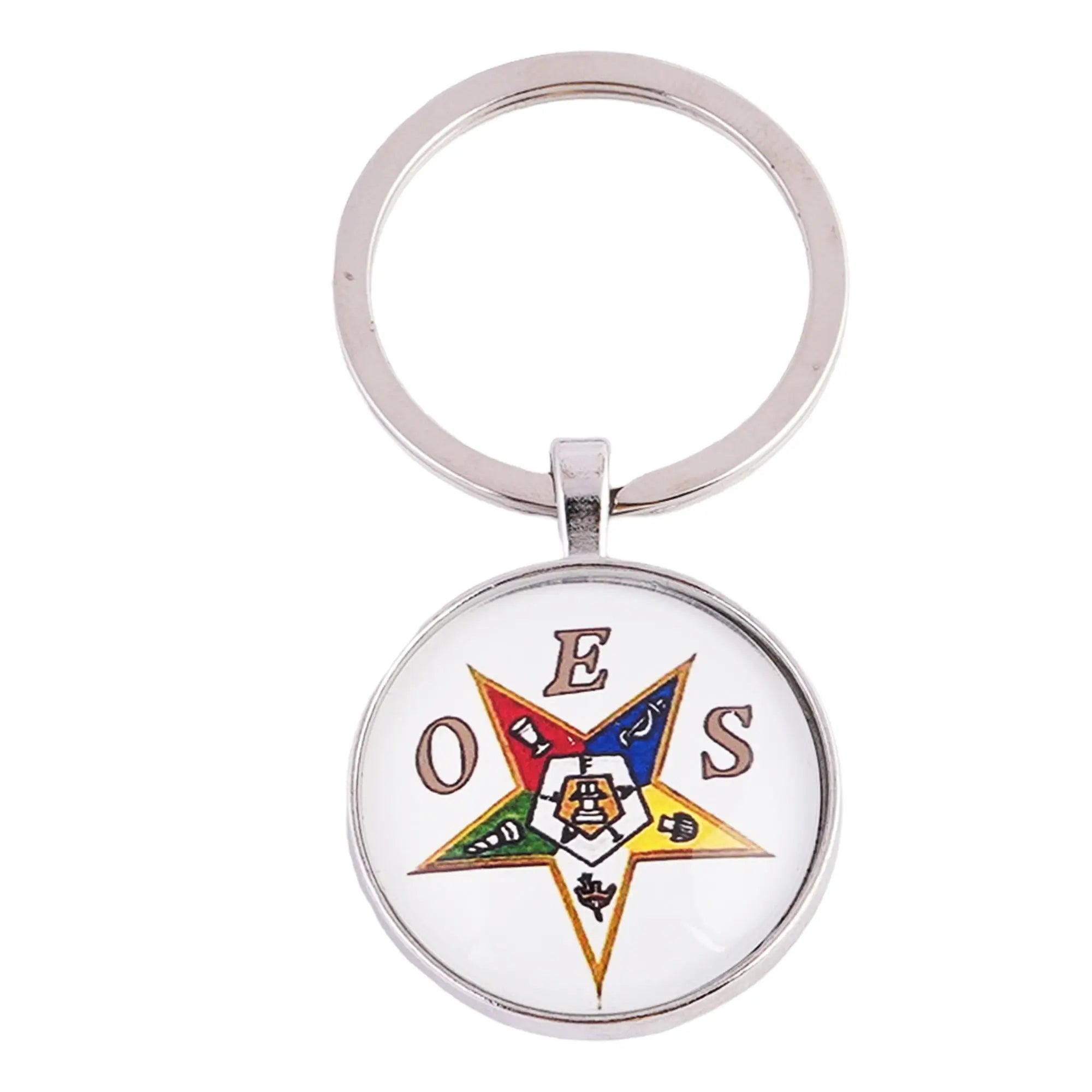 Star Masonic Keyring Masonic Symbolic, Perfect for Freemasons & Collectors, Keys Organizer Trendy Zone 21