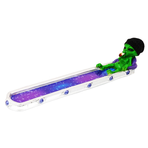 Stoner Alien in Galaxy Incense Burner – 10 Inch Alien Space Incense Holder