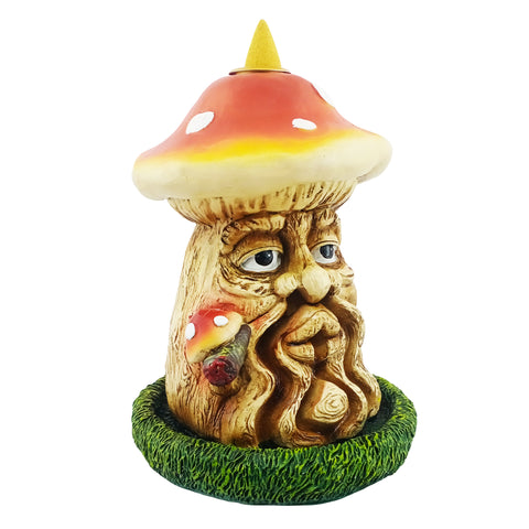 Mushroom Man Backflow Incense Burner – 6 Inch