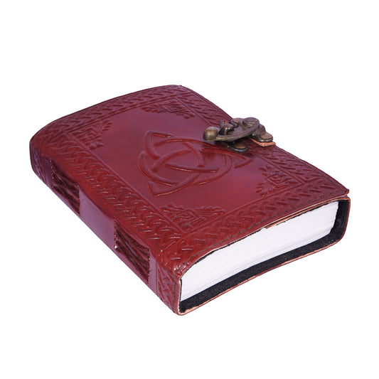 Multicolor Embossed Leather Journal – 5x7 Inch Handmade Notebook