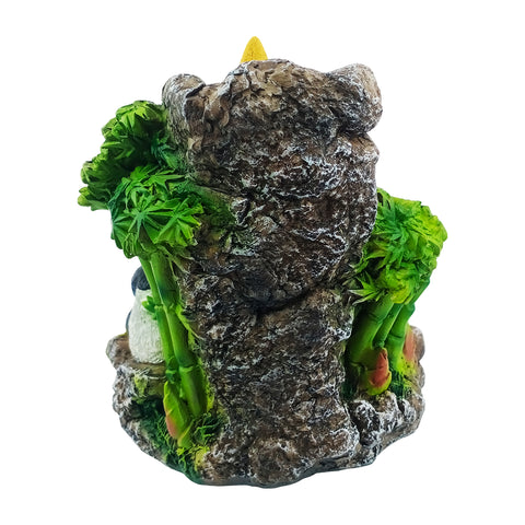 Panda Bamboo Backflow Cone Incense Burner – 5 Inch For Relaxation & Home Décor