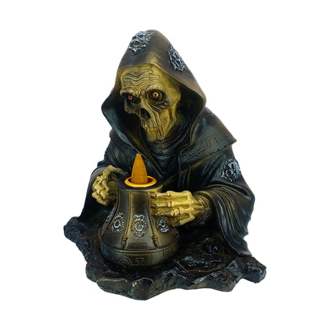 Reaper Backflow Incense Burner Gothic Grim Reaper Design Polyresin  Home Décor