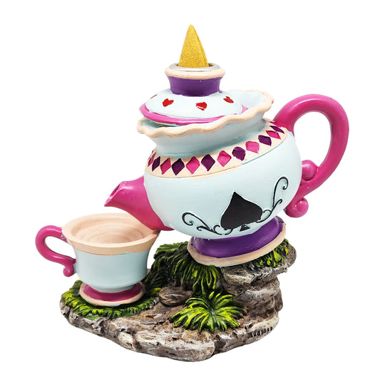 Wonderland Tea Pot Backflow Incense Burner – 6 x 6 Inch