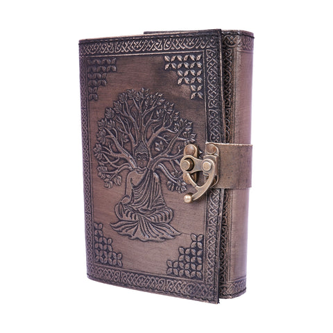Buddha Leather Journal – Handmade Vintage Embossed Notebook 5x7