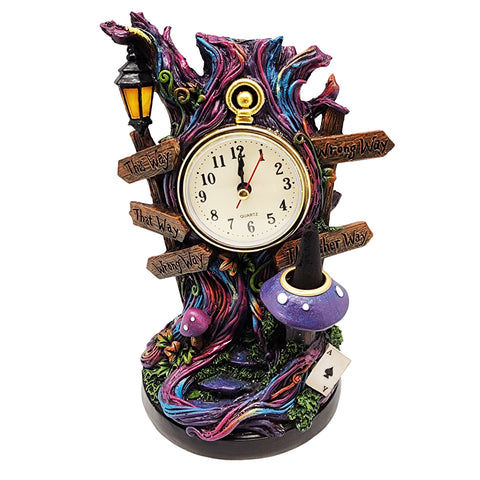 Tree Clock Backflow Incense Burner – Decorative Backflow Incense Cone Holder with Tree Face and Clock Design