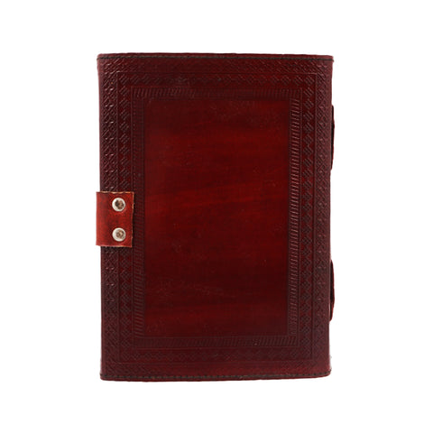 Handmade Double Dragon Leather Journal – 5 x 7 Inch Embossed Notebook