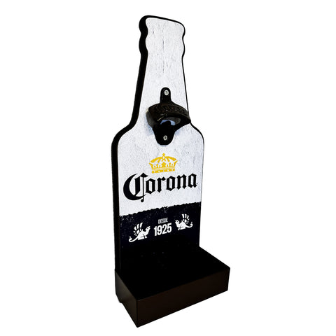 Metal Crona Bottle Opener With Cap Collector Catcher