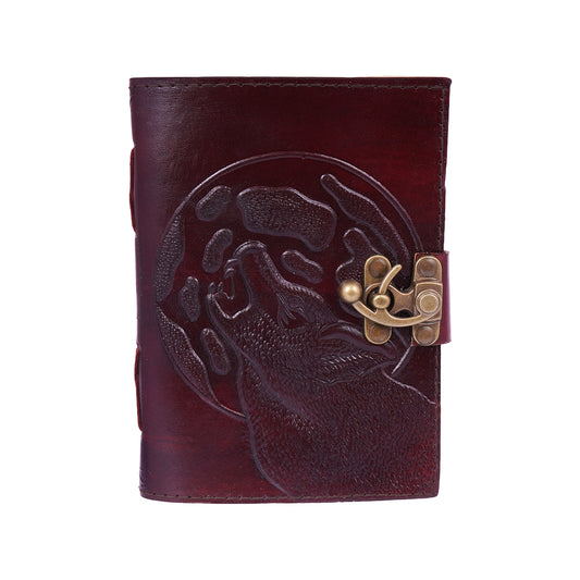 Wolf Moon Design Journal – Decorative Wolf & Full Moon Notebook Diary for Writing