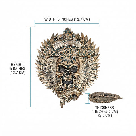 Gothic Cross Skull Incense Burner – Decorative Stick Incense Holder