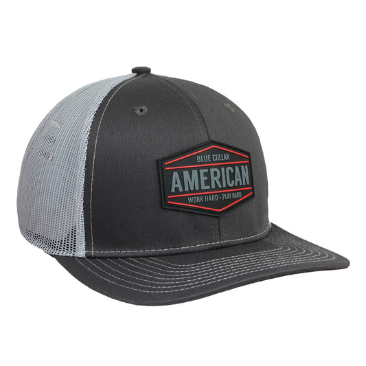 Blue Collar American Cap – Work Hard Play Hard | Comfortable Unisex Everyday Hat