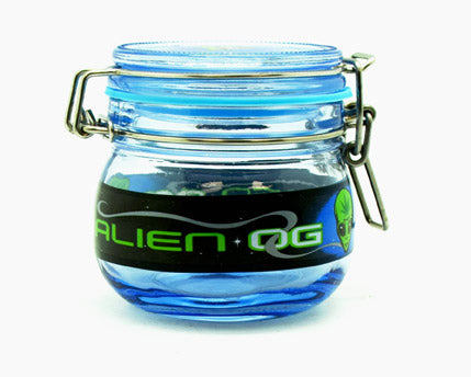 Alien OG Medium Dank Tank – 2 3/4" x 2 3/4" Airtight Storage Jar with Colored Silicone Seal