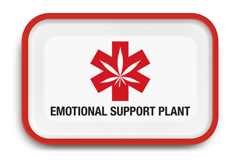 Emotional Support Plant Rolling Tray – 11.5 x 4 x 0.75 Inch Decorative Multi-Purpose Tray