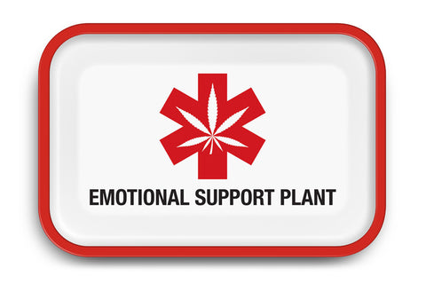 Emotional Support Plant Rolling Tray – 11.5 x 4 x 0.75 Inch Decorative Multi-Purpose Tray