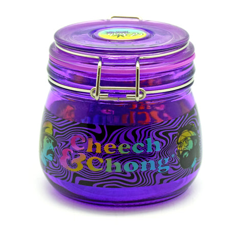 Large Cheech and Chong Glass Dank Tank – 500 ml Glass Storage Jar with Silicone Seal
