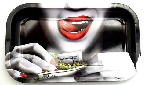 Tongue Rolling Tray – 10.5 x 6.5 Inch Multipurpose Metal Tray