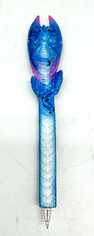 Blue Dragon Pen in Dragon Head Base – Fantasy Dragon Writing Pen