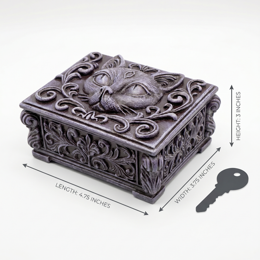 Black Cat Trinket Box – Decorative Collectible Storage Box