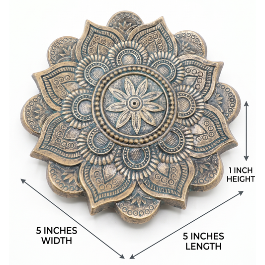 Mandala Incense Burner – Decorative Stick Incense Holder