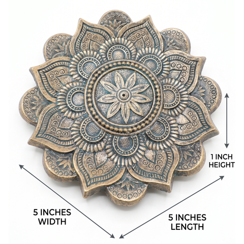 Mandala Incense Burner – Decorative Stick Incense Holder