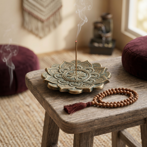 Mandala Incense Burner – Decorative Stick Incense Holder