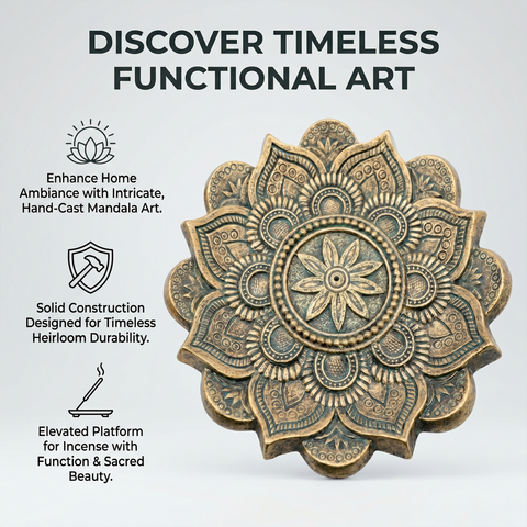 Mandala Incense Burner – Decorative Stick Incense Holder