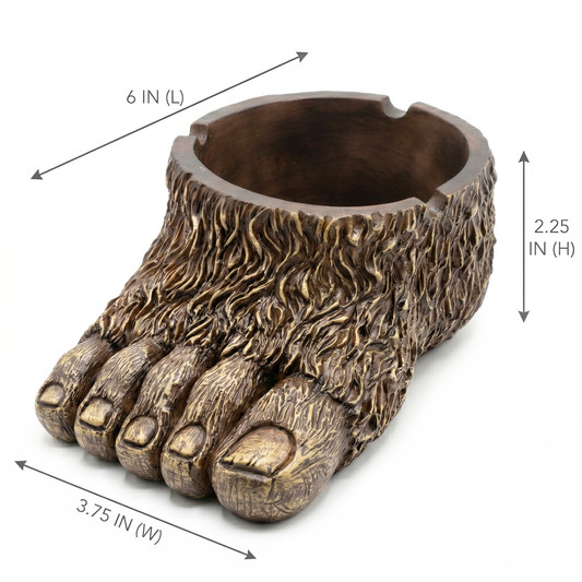 Bigfoot Ashtray – Decorative Resin Ashtray with Detailed Bigfoot Design