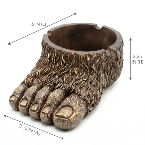 Bigfoot Ashtray – Decorative Resin Ashtray with Detailed Bigfoot Design