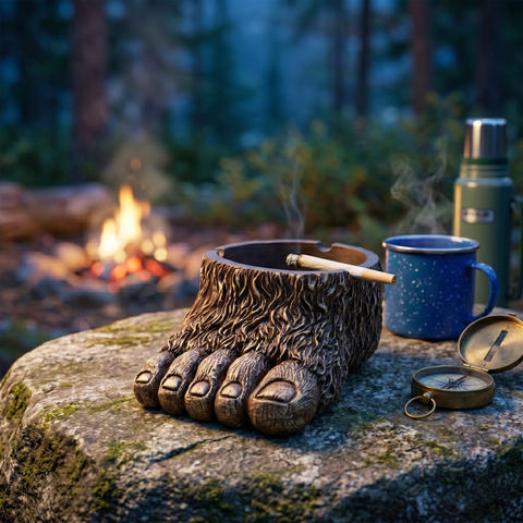 Bigfoot Ashtray – Decorative Resin Ashtray with Detailed Bigfoot Design