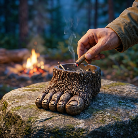 Bigfoot Ashtray – Decorative Resin Ashtray with Detailed Bigfoot Design