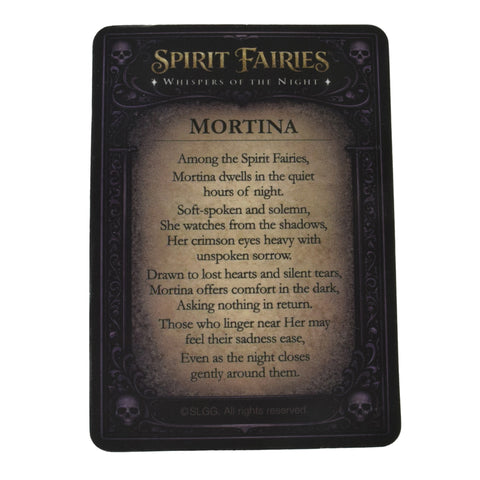Spirit Fairy Mortina Collectible Figure with Trading Card