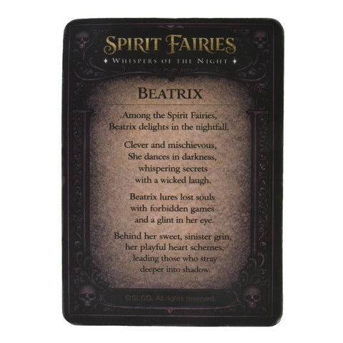 Spirit Fairy Beatrix Collectible Figure with Trading Card