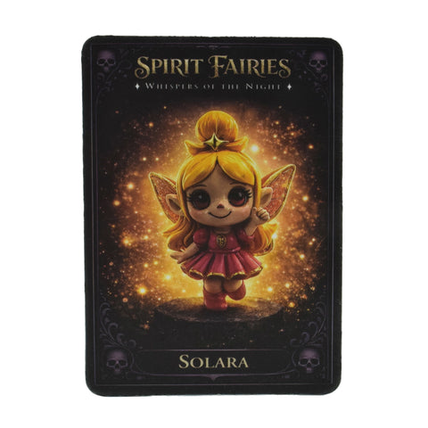 Spirit Fairy Solara Collectible Figure with Trading Card
