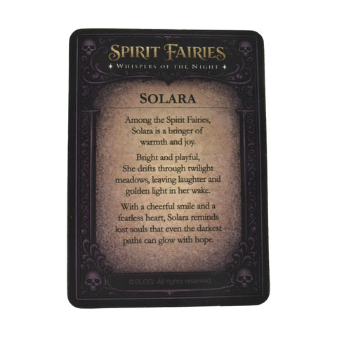 Spirit Fairy Solara Collectible Figure with Trading Card