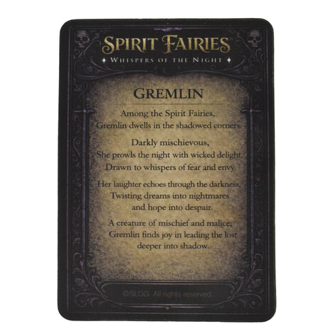 Spirit Fairy Gremlin Collectible Figure with Trading Card