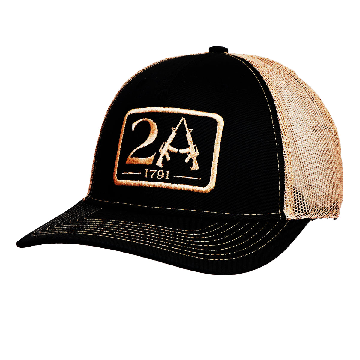 2A 1791 Snap Cap – Classic Mesh-Back Hat for Men & Women, Second Amendment Outdoor Wear