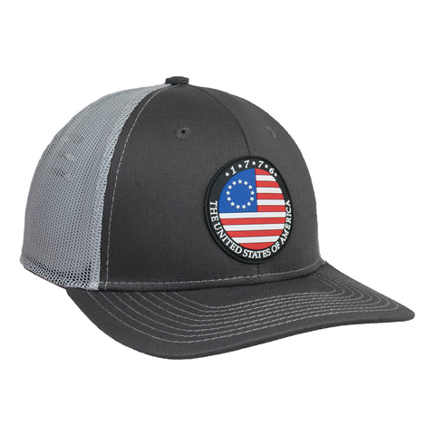 USA Cap Est 1776 Mash Trucker Adjustable Casual Wear Unisex Everyday Wear