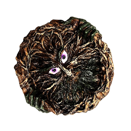 Father Nature Round Polyresin Ashtray – 5.25 Inch