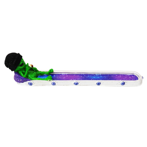 Stoner Alien in Galaxy Incense Burner – 10 Inch Alien Space Incense Holder