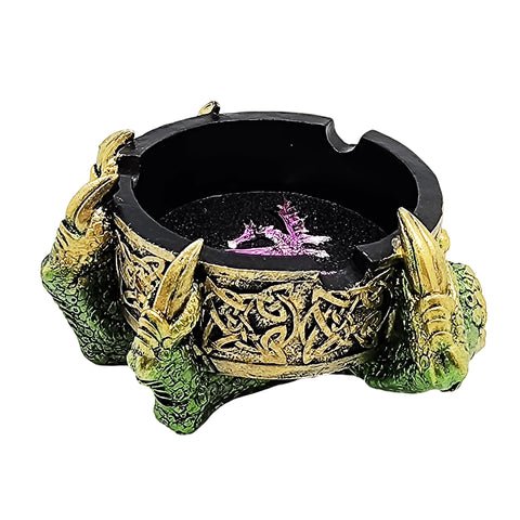 Celtic Dragon Ashtray – Detailed Fantasy Dragon Design