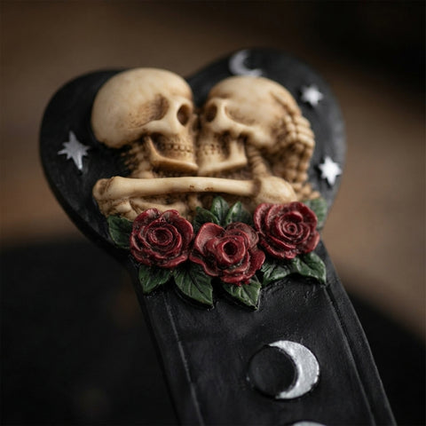 Skulls Heart Moons Boat Incense Burner – Decorative Stick Incense Holder