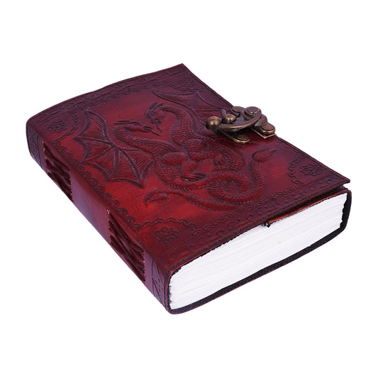 Double Dragon Red Journal – 5 x 7 Inch Decorative Dragon Notebook
