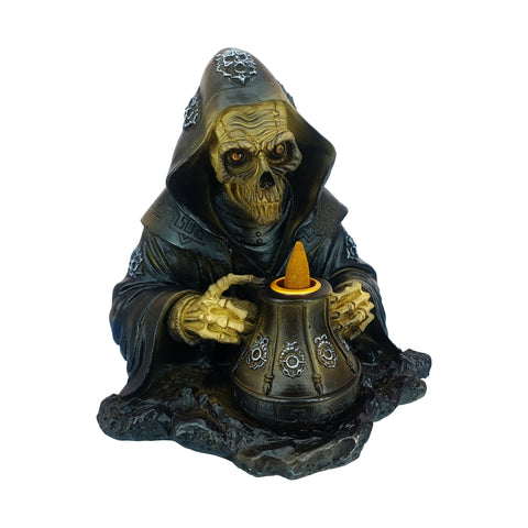 Reaper Backflow Incense Burner Gothic Grim Reaper Design Polyresin  Home Décor