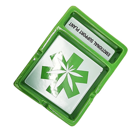 Emotional Support Plant Ceramic Ashtray – 4 x 5.25 Inch