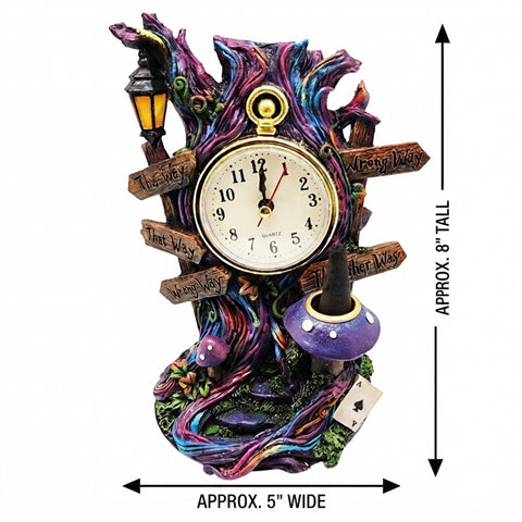 Tree Clock Backflow Incense Burner – Decorative Backflow Incense Cone Holder with Tree Face and Clock Design