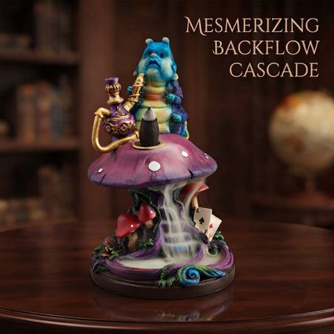 Caterpillar Mushroom Backflow Incense Burner Decorative Backflow Incense Cone Holder